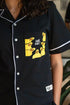 Women summer pajama set Black T-shirt + Pants